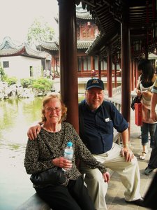 Mom and Bob in Shanghai, China