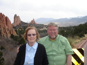 Mom and Bob at the Garden of the Gods, Colorado Springs