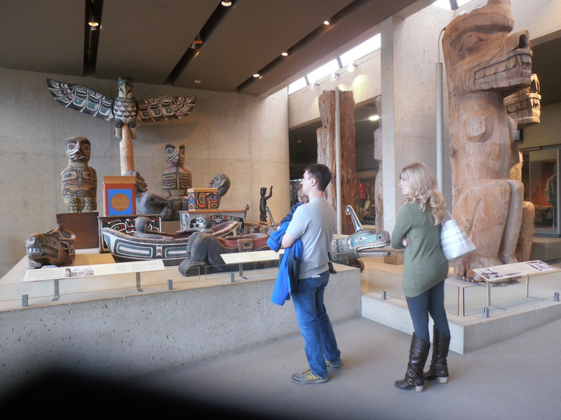 Evan and Rosanna at the Museum of Anthropology