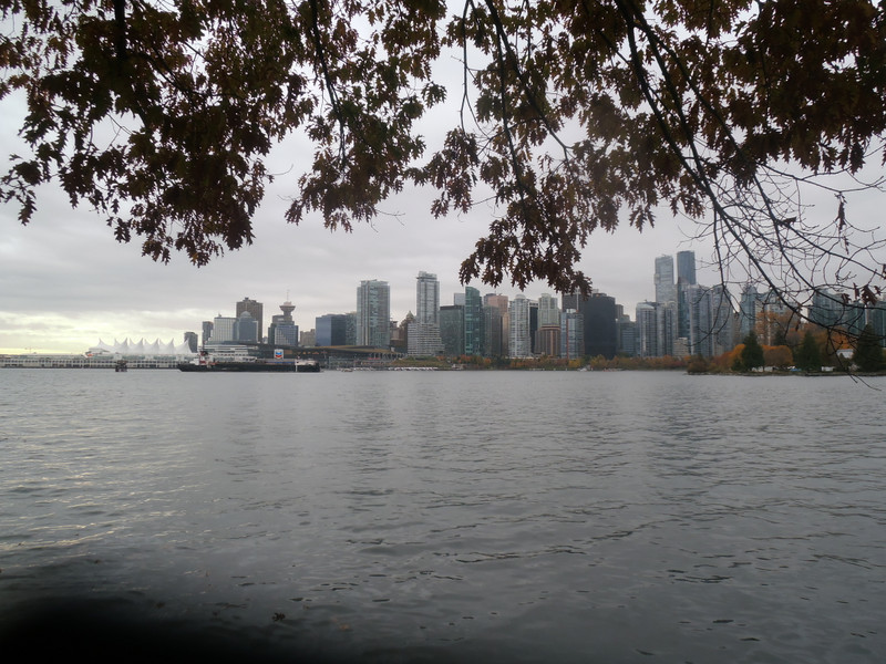 View of downtown Vancouver from Stanley Park