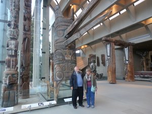 Bob and Linda at the Museum of Anthropology