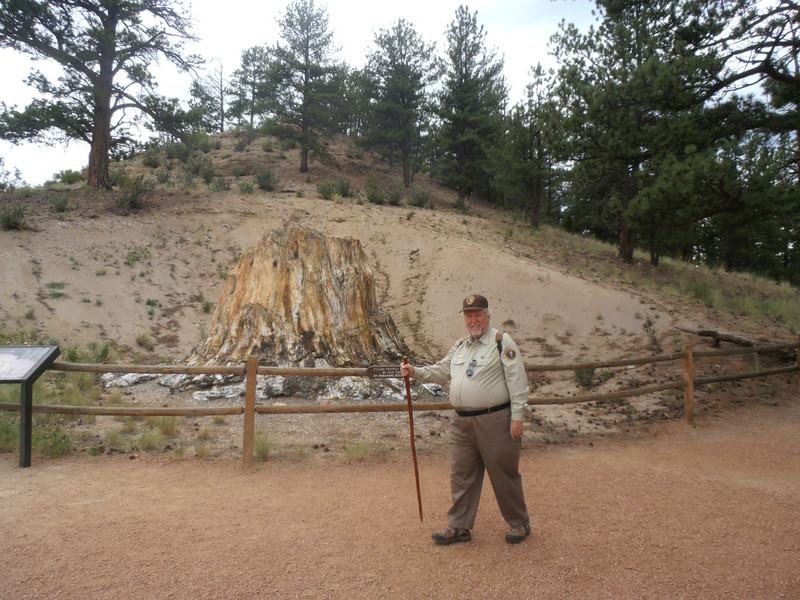 Bob as Park Ranger patrolling 15 miles of trails at Florissant Fossil Beds NM