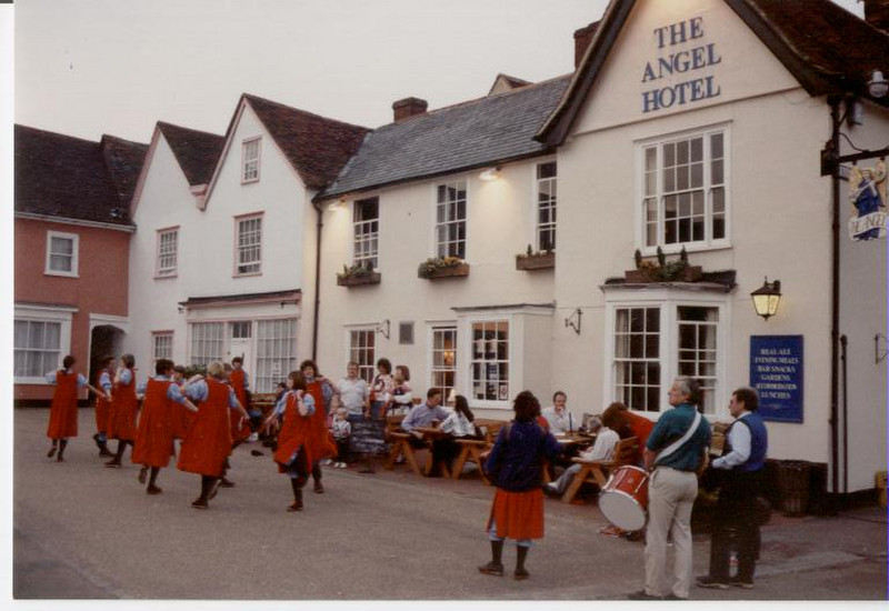 Family at Lavenham, England in 1991