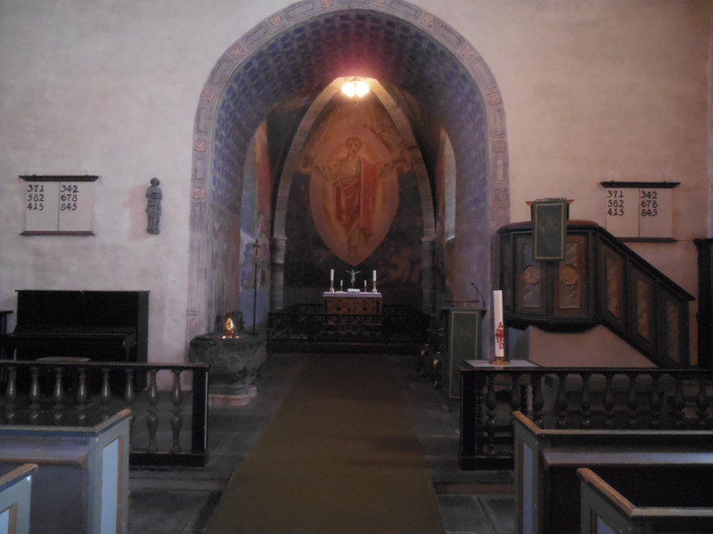 Interior of Stiklestad Church