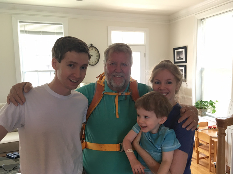 My son Will, me (Bob), grandson Connor and daughter Rosanna