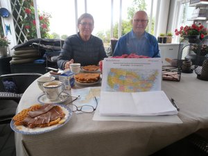 Lunch with Steiner and Anne Mille on the eight day