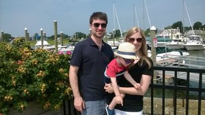 Evan, Connor and Rosanna visiting colonial seaports along the Connecticut coast