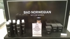 Norwegian cologne at the Oslo Duty Free