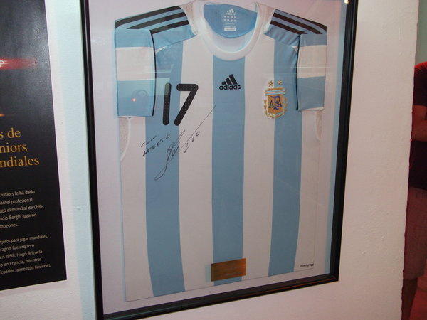 Messi's first Argentina shirt