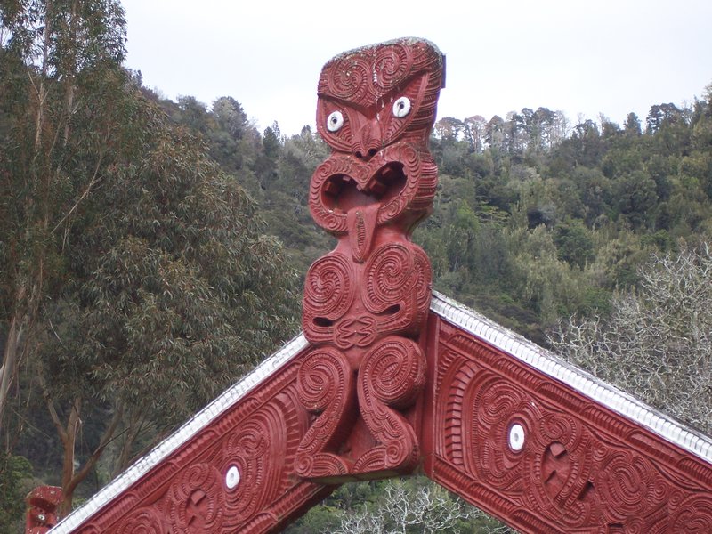 Maori Pa carving