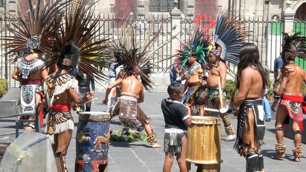 Aztec dancing
