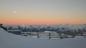 Sunrise over Coronet Peak