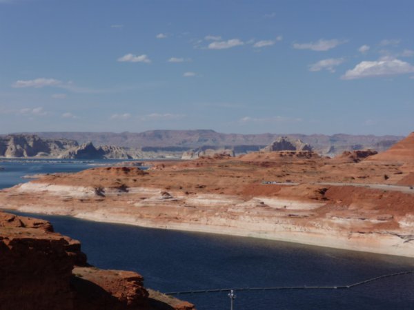 Lake Powell from the dam visitor center.