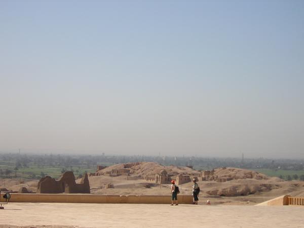 View from Temple of Hatshepsut looking east