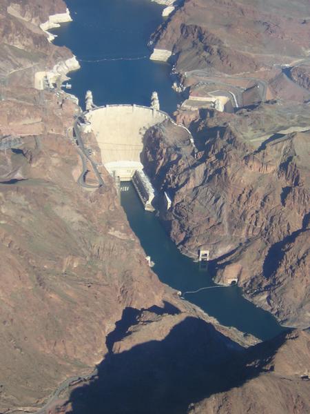 Hoover Dam from the plane