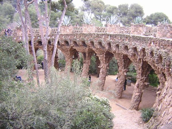 Aqueduct in Parc Guell
