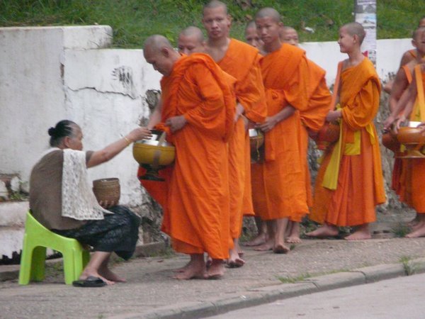 monks begging
