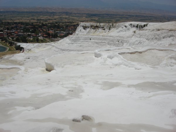 WHITE TRAVERTINE COVERED MOUNTIAN