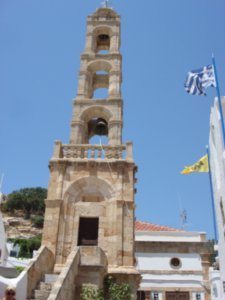 BELL TOWER IN LINDOS