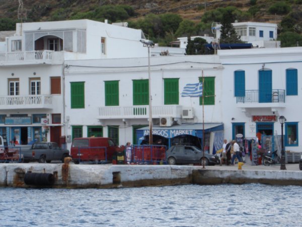 AT ANCHOR IN THE PORT OF AMORGOS