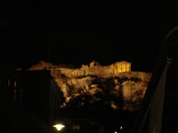 THE ACROPOLIS AT NIGHT