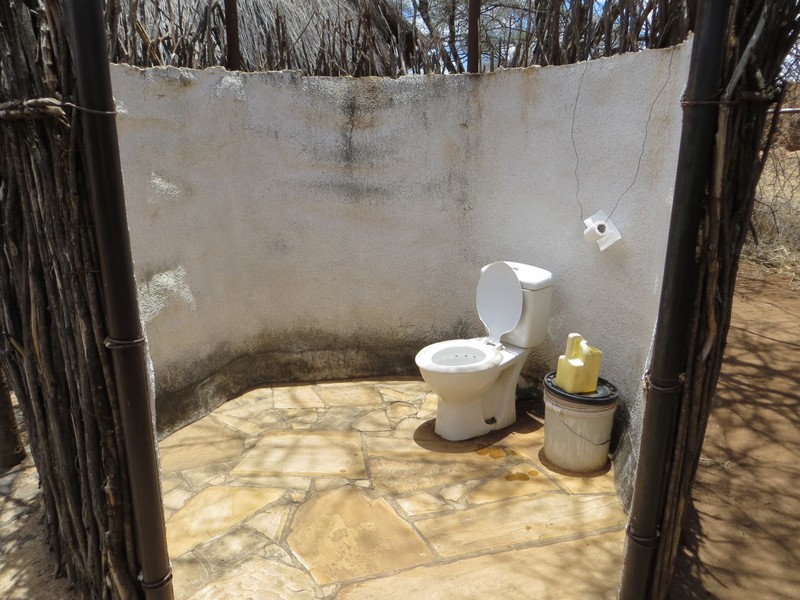 Modern African outhouse
