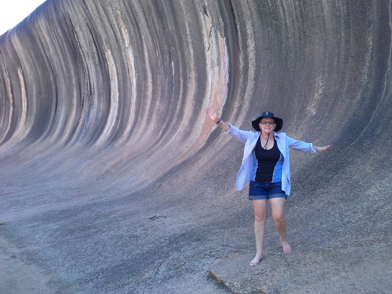 Me surfing Wave Rock.