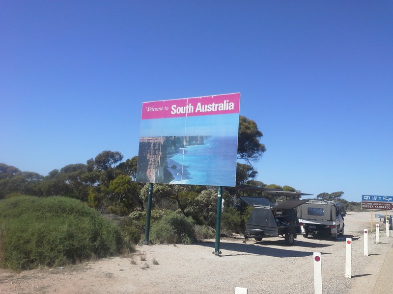 South Australia West Australia border.
