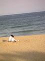 Korean Couple in the Beach