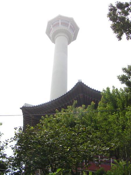 Busan Tower from below