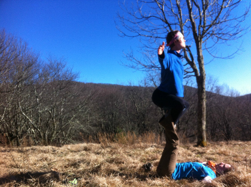 Acro Yoga in the Glade