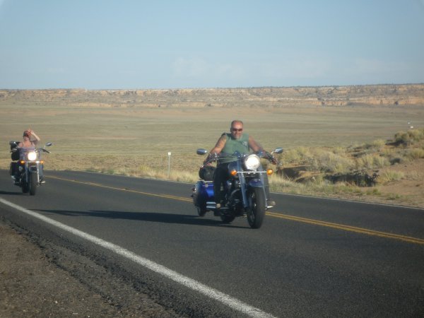 Riding in the desert!