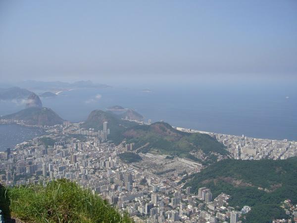 View from the hill where Christ the Redeemer stands