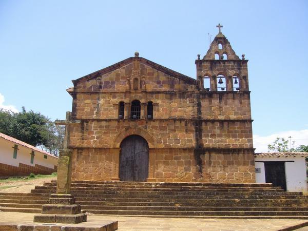 One of the churches in Barichara 