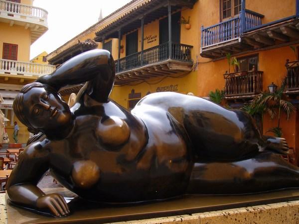 Statue by the famous Colombian artist Botero