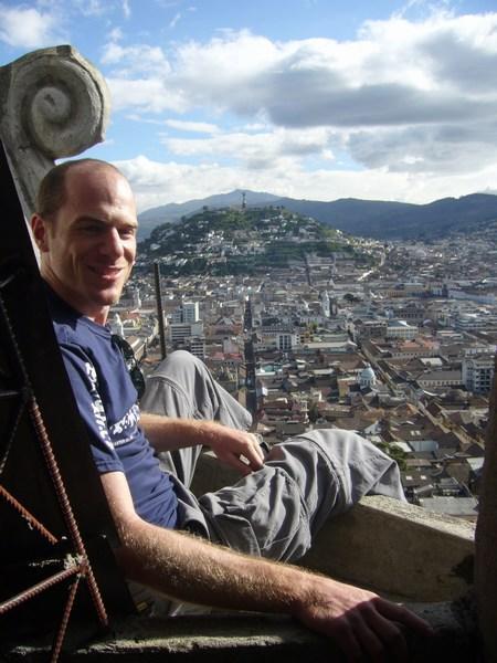 Enjoying the view over Quito