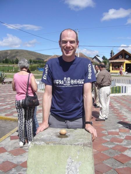 Standing on the equator