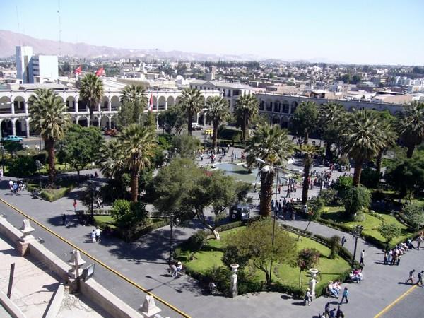 View of the Placa de Armas.