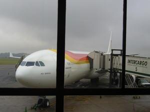 My plane out of South America
