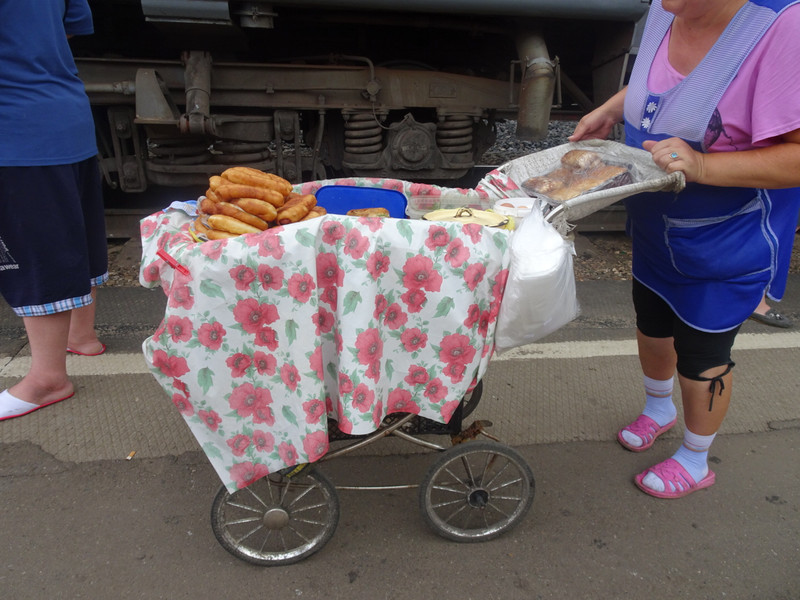 food cart in the train
