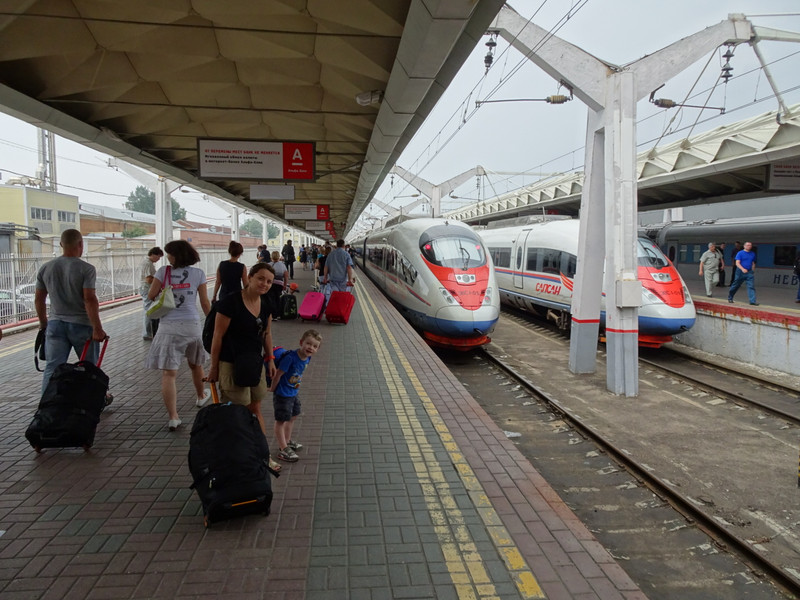 High speed train to Saint Petersburg