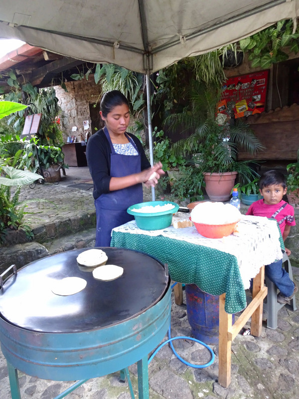 Making tortillas
