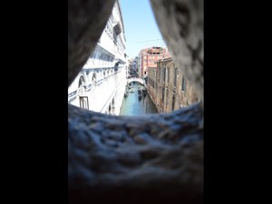 View inside the bridge of sighs