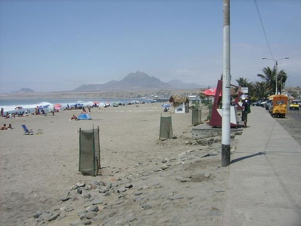 The beach at Huanchaco