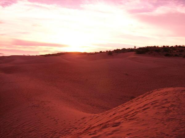 Sunset on the dunes