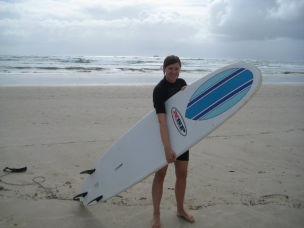 Surfing in Byron
