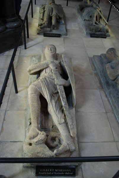 Templar Knights entombed in the church.
