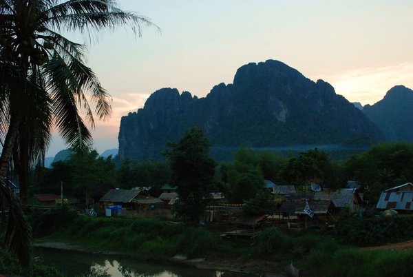 River views of Vang Vieng
