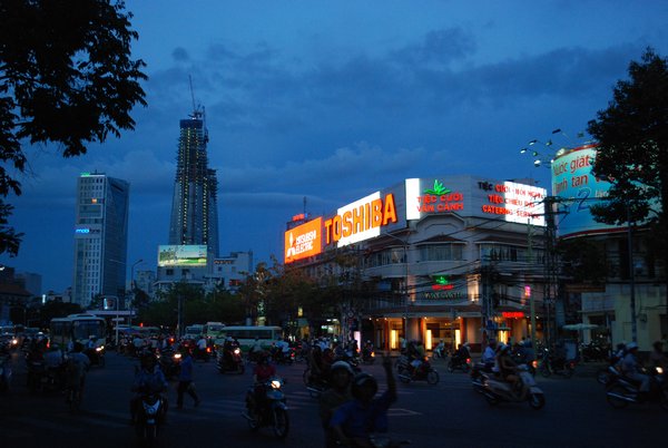 Saigon at night.