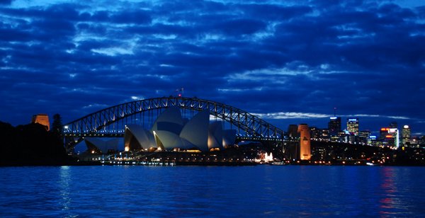 Sydney Harbour comes alive at night